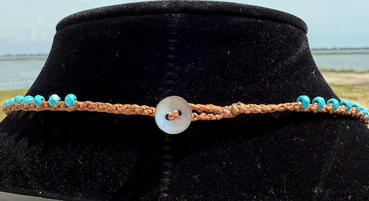 16β natural stone handmade necklace