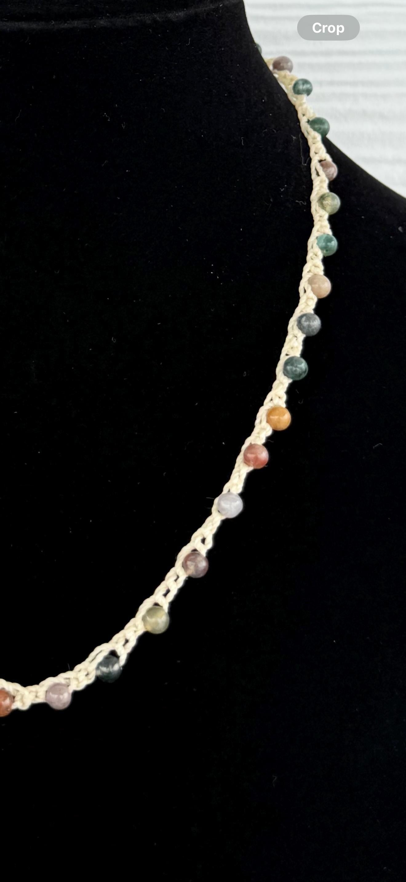 20” natural stone necklace