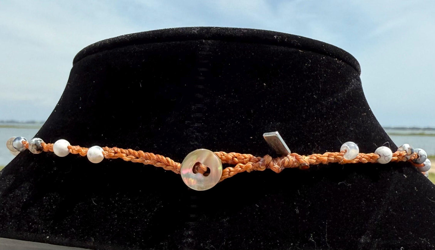 16” fire agate handmade necklace