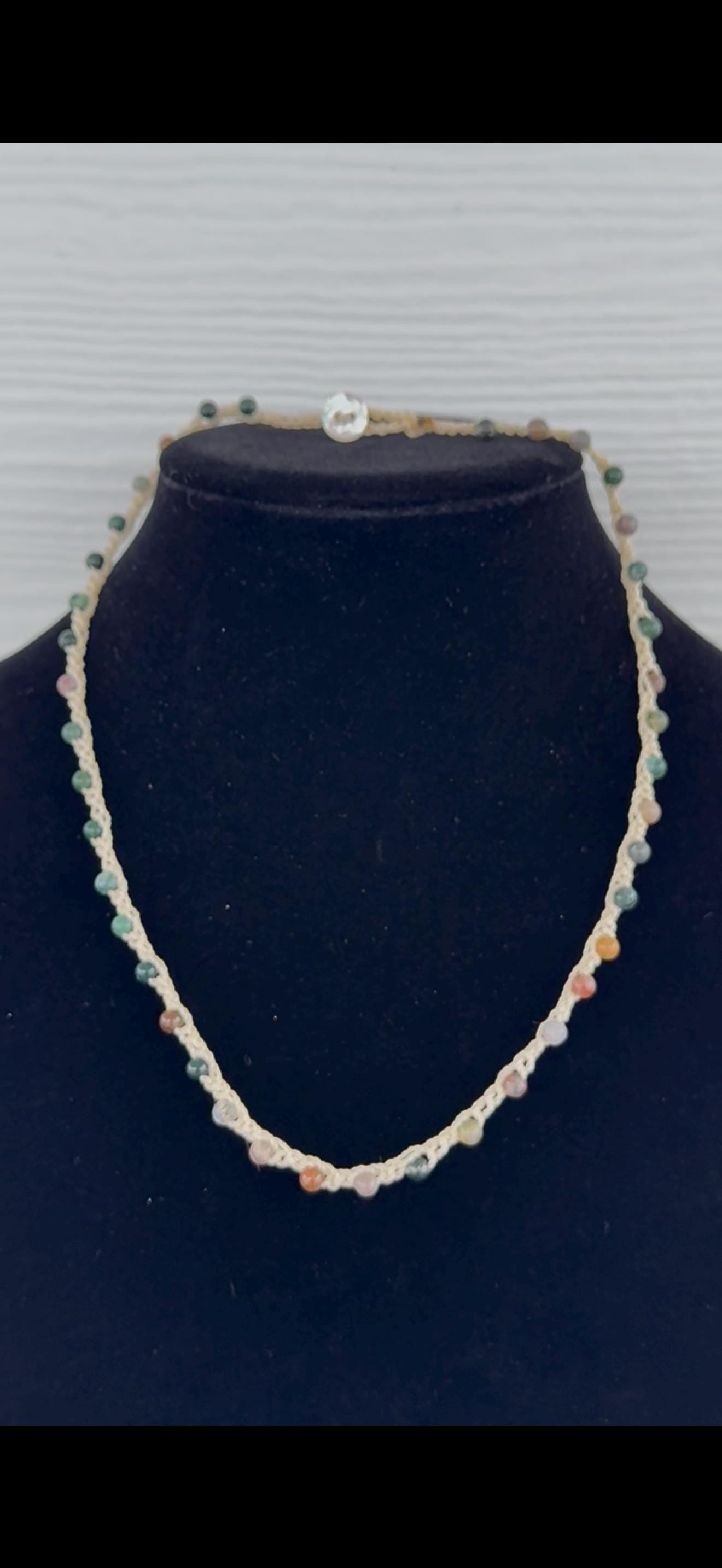 20” natural stone necklace