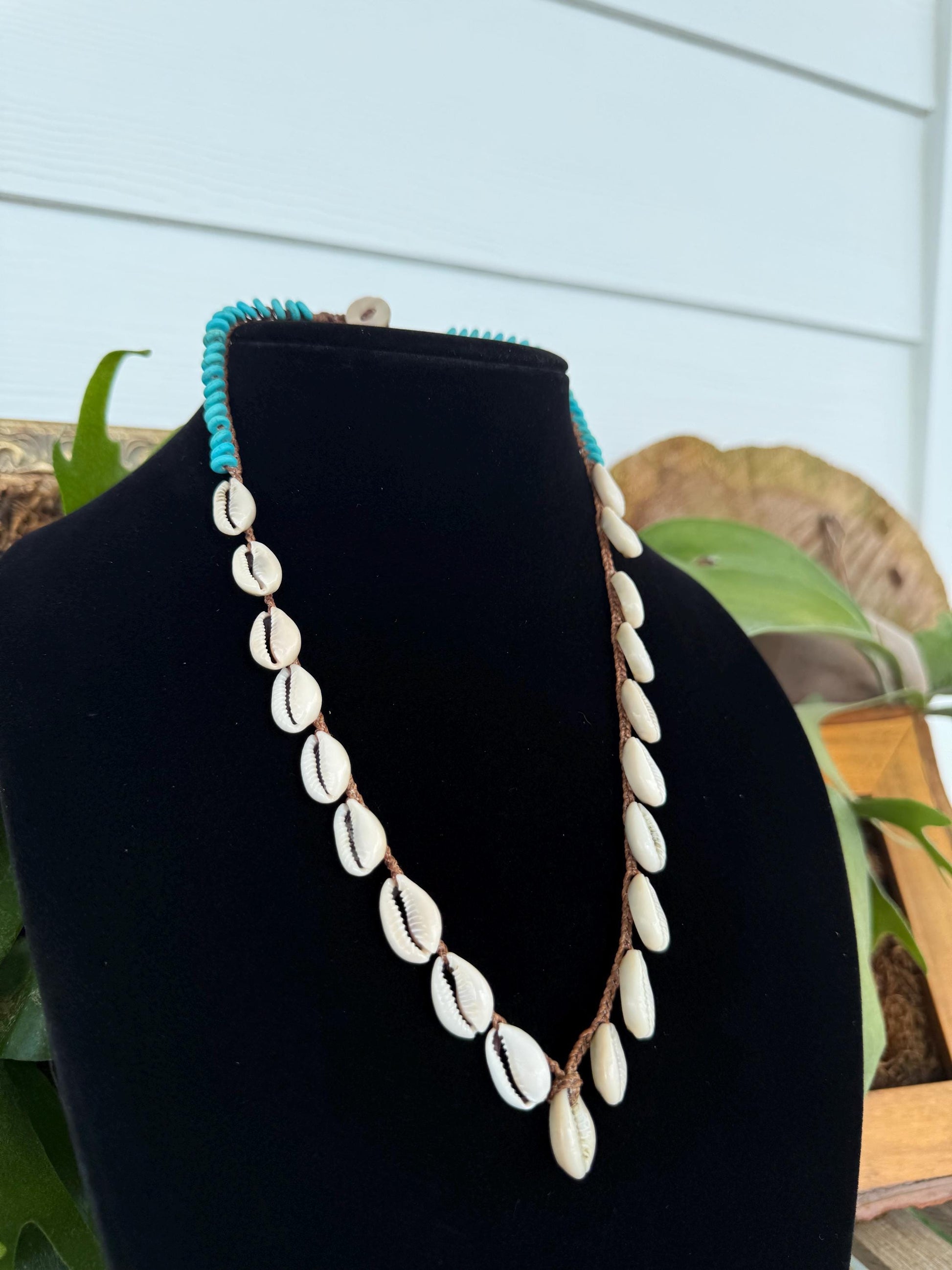 20” cowrie obsession handmade necklace