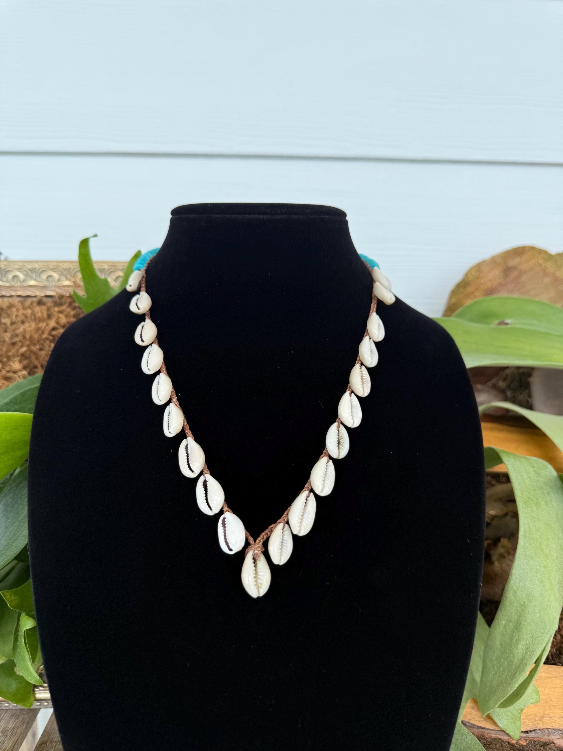 20” cowrie obsession handmade necklace