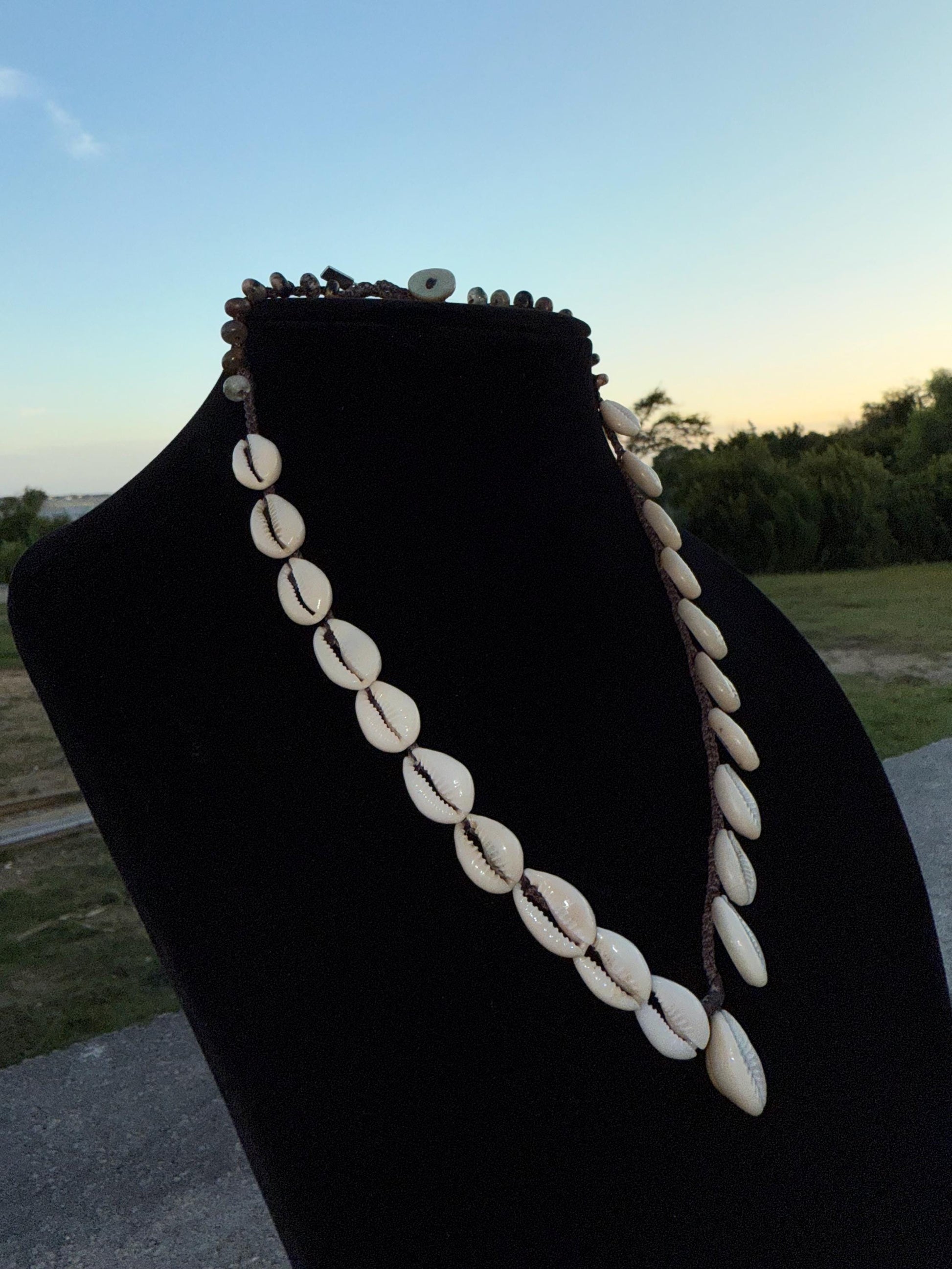 20” cowrie obsession handmade necklace