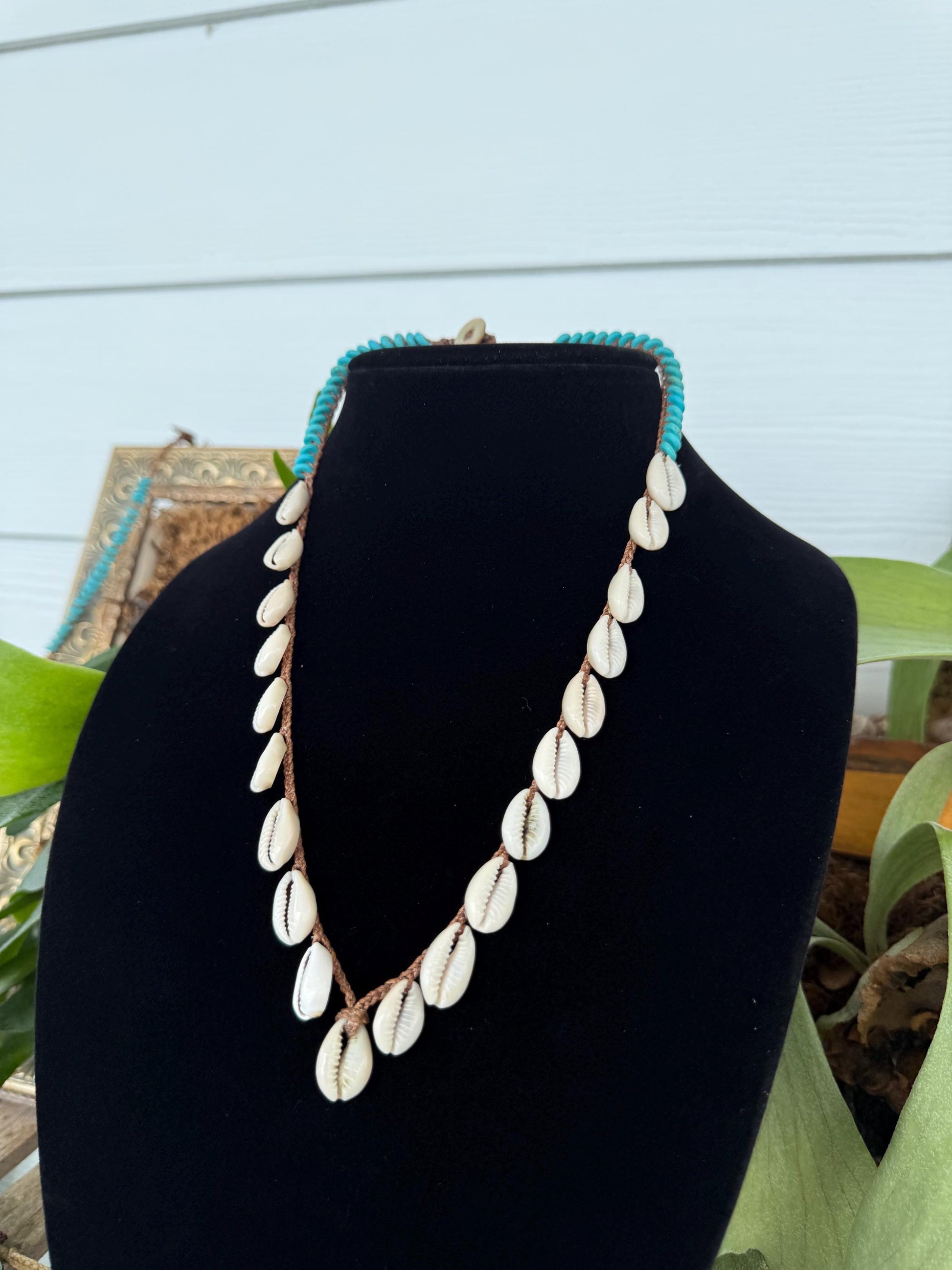 20” cowrie obsession handmade necklace