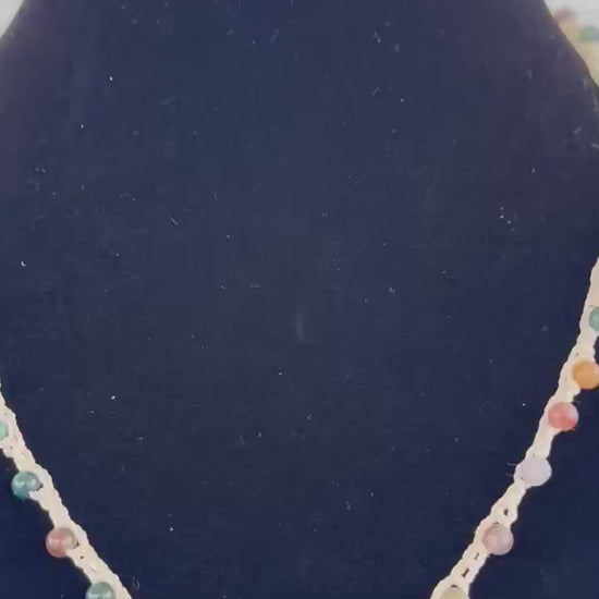 20” natural stone necklace