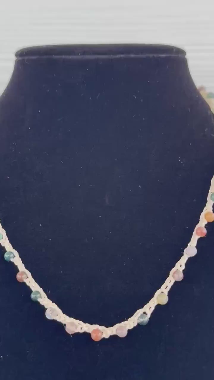 20” natural stone necklace